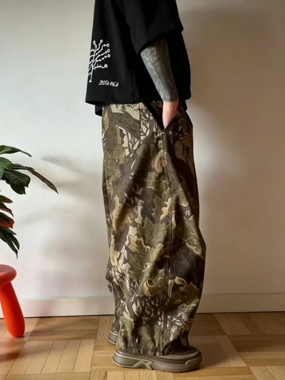 🔥 BUT 2 GET 10% OFF 🔥 Splatter Art Wide Leg Streetwear Trousers