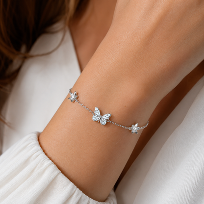 🔥 BUT 2 GET 10% OFF 🔥 Bracciale Farfalla Luminoso ( ARGENTO 925 )