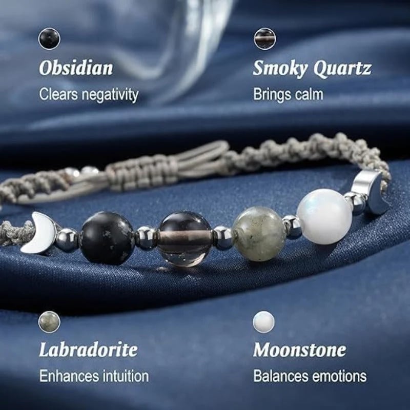 🔥#1 Bestseller - Sconto del 49%丨Moon Phase Crystal Bracelet