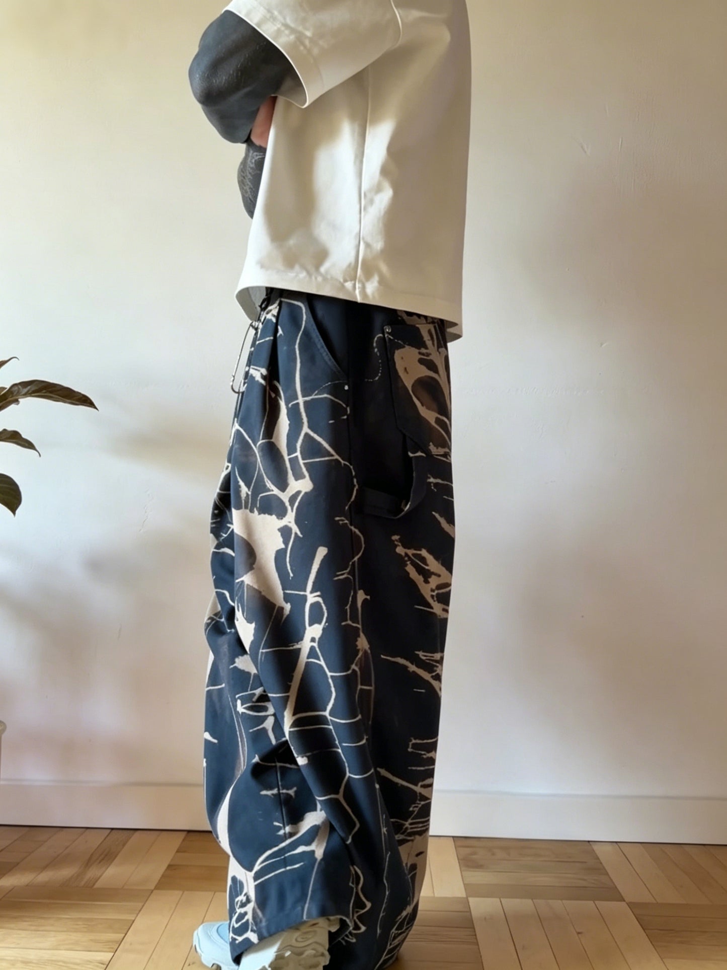 🔥 BUT 2 GET 10% OFF 🔥 Splatter Art Wide Leg Streetwear Trousers