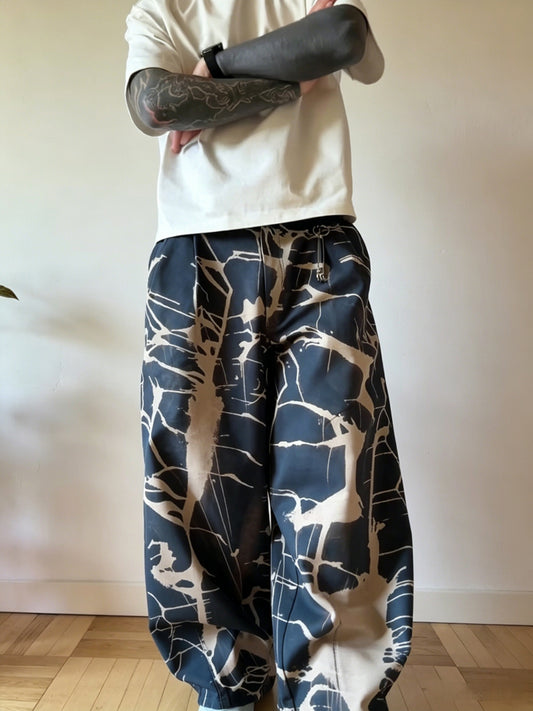 🔥 BUT 2 GET 10% OFF 🔥 Splatter Art Wide Leg Streetwear Trousers