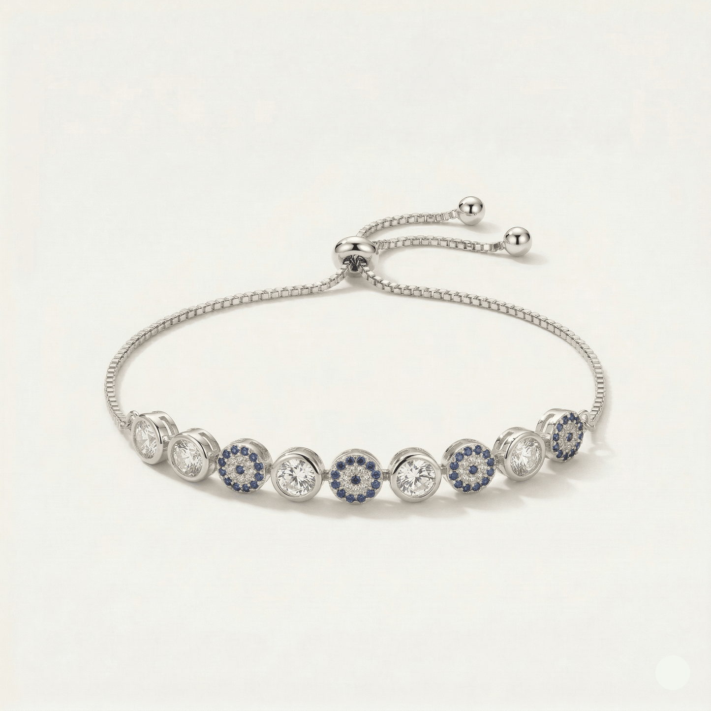 Evil Eye Crystal Adjustable Bracelet